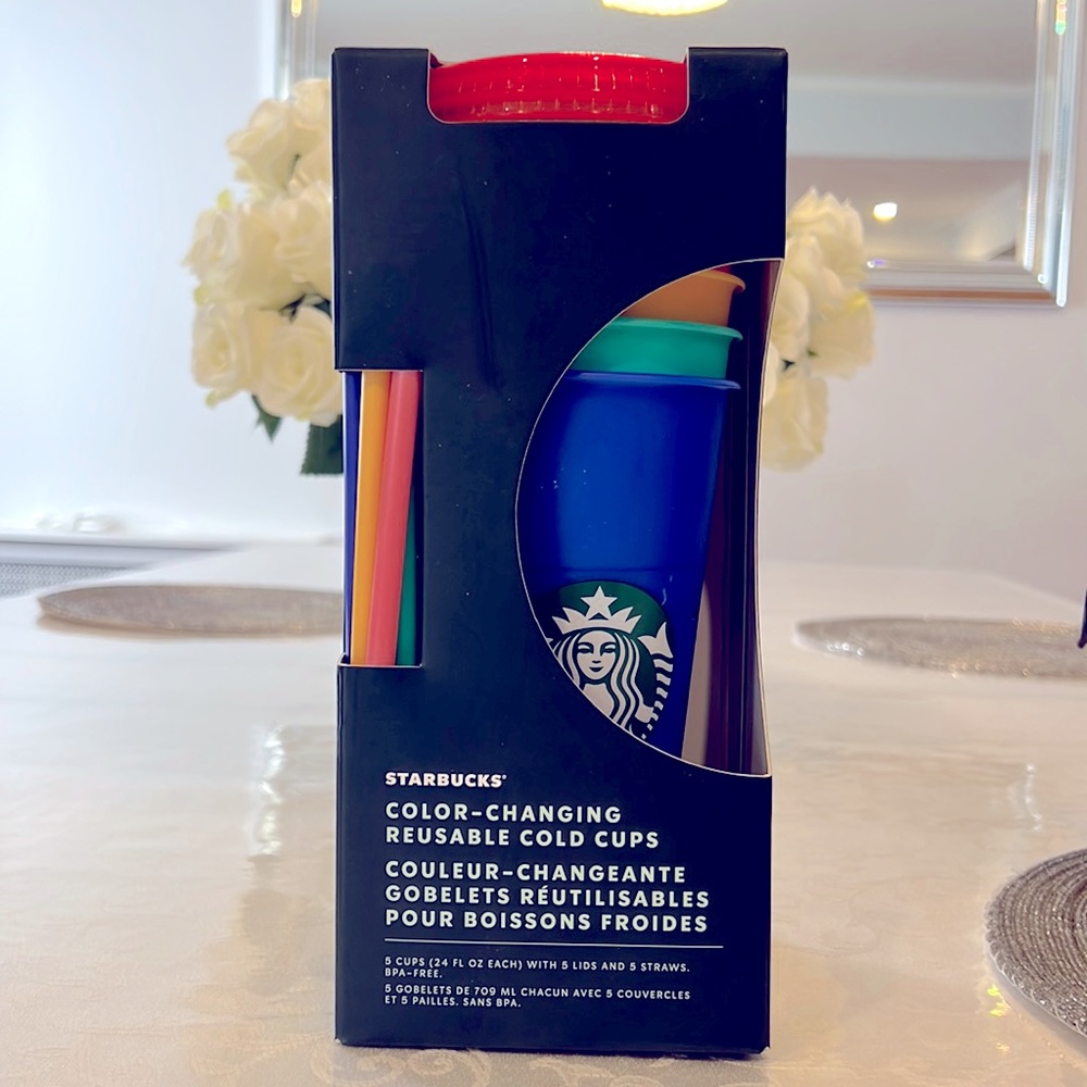 Starbucks 6 Pack Color Changing Cup Set
